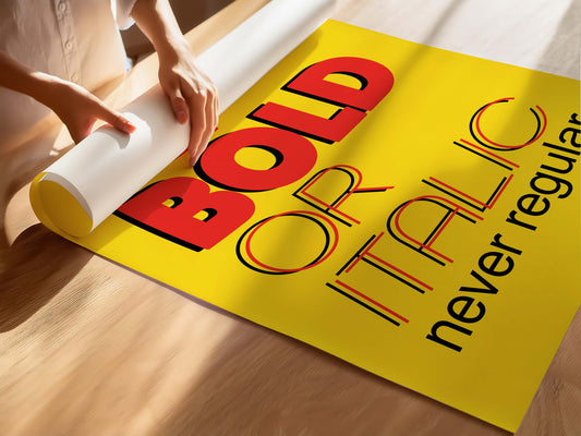 Poster | Typo | Be Bold