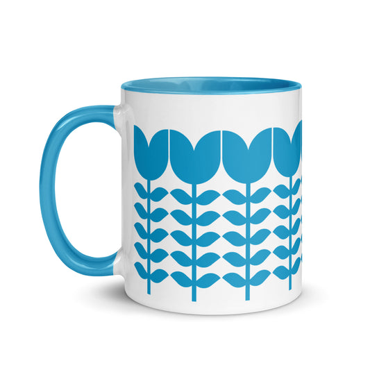 Mug | Bauhaus | Blue Flowers