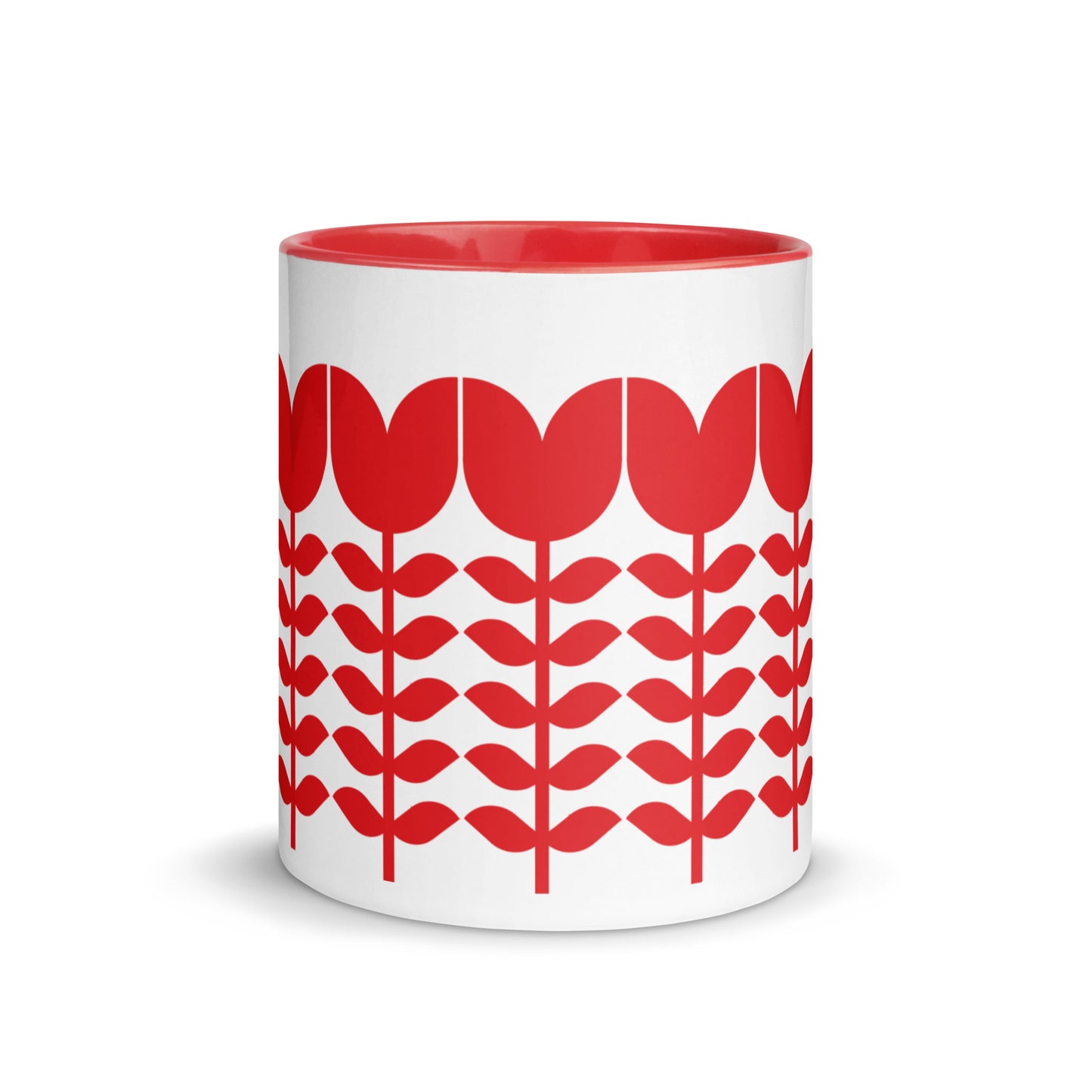Mug | Bauhaus | Red Flowers