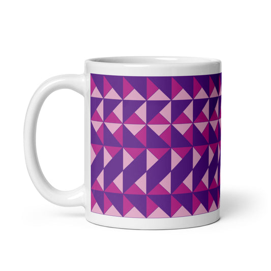 Mug | Shapes | Red Triangles